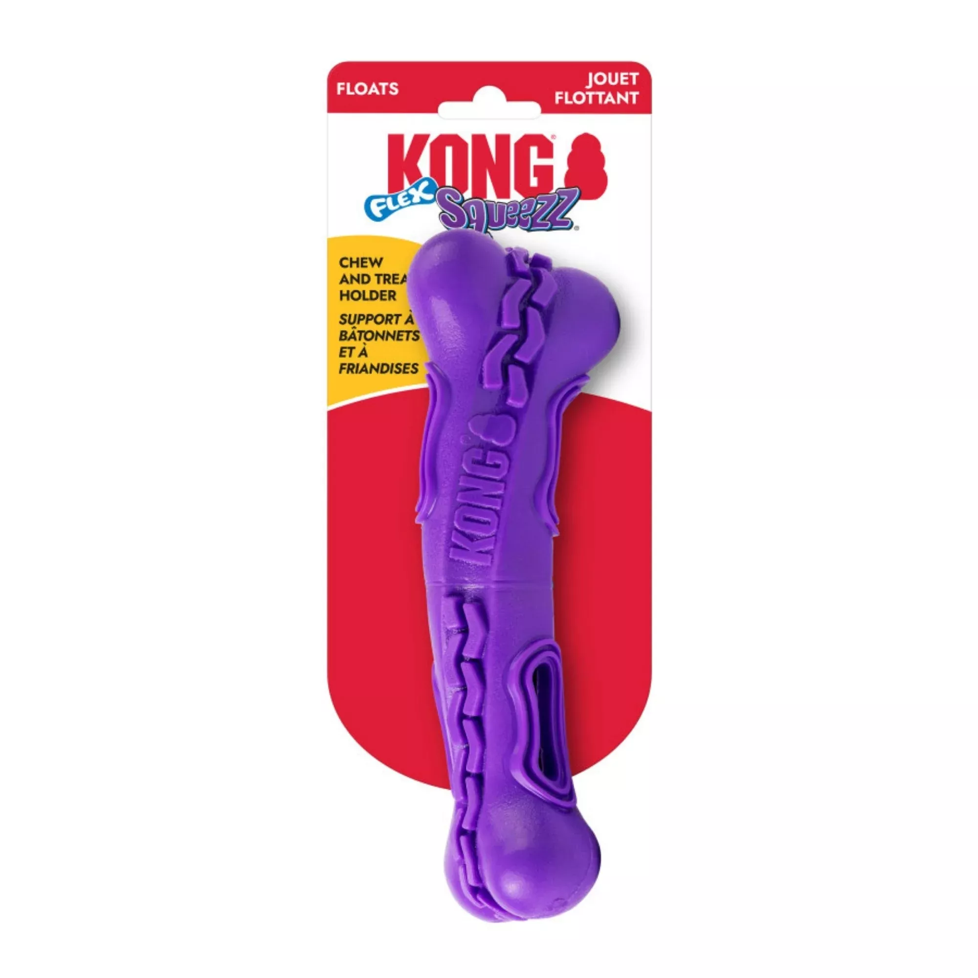 KONG Squeezz Flex Bone Dog Toy Medium