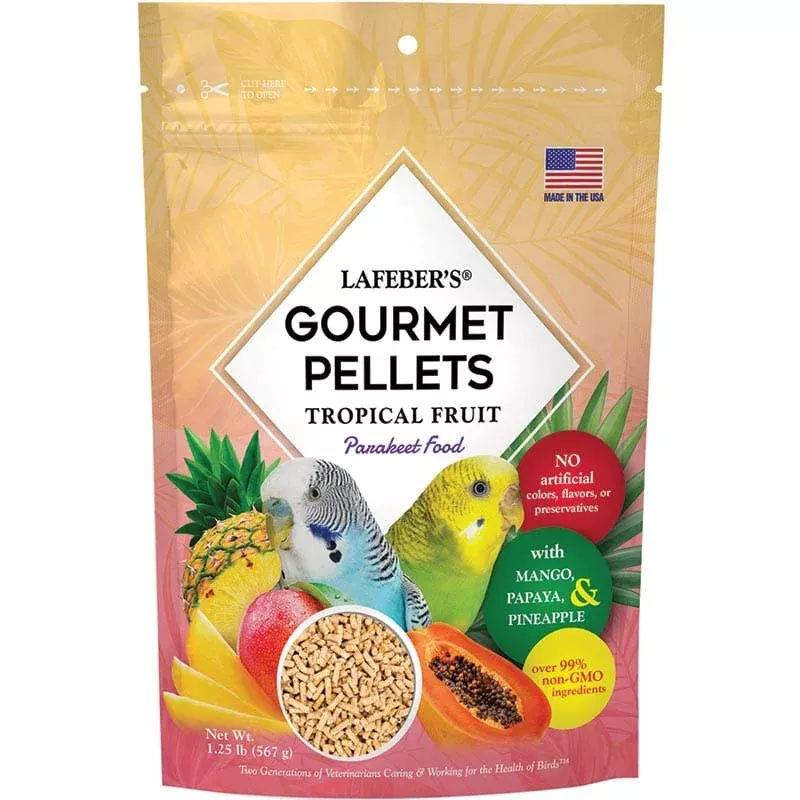 Lafeber’s Parakeet Tropical Fruit Gourmet Pellets