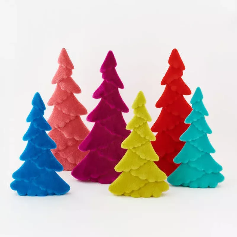 Large Flocked Tree|Royal Blue&Magenta|18&24