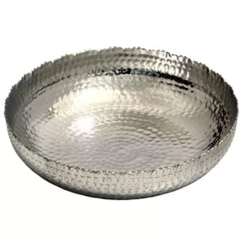 Large Hammered Round Bowl