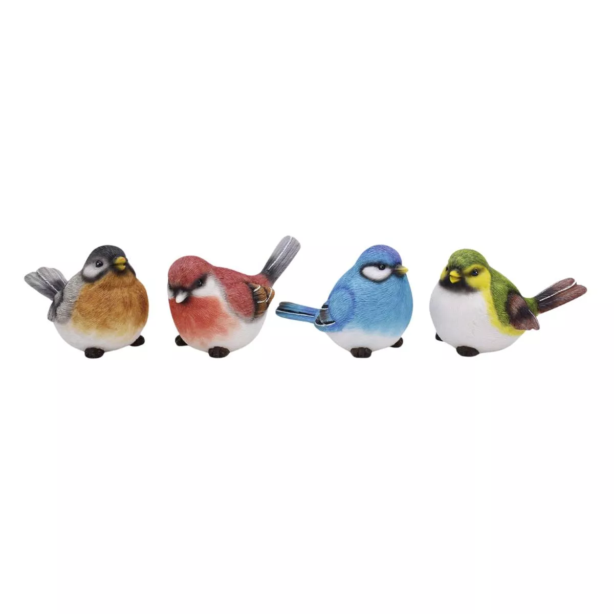 Large Resin Bright Rainbow Bird (Assortment of 4)