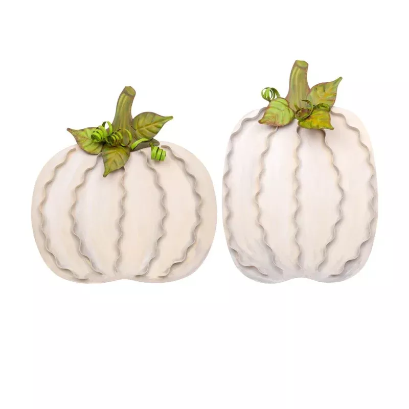 Large Ribbon Pumpkins Cream – Sold Individually