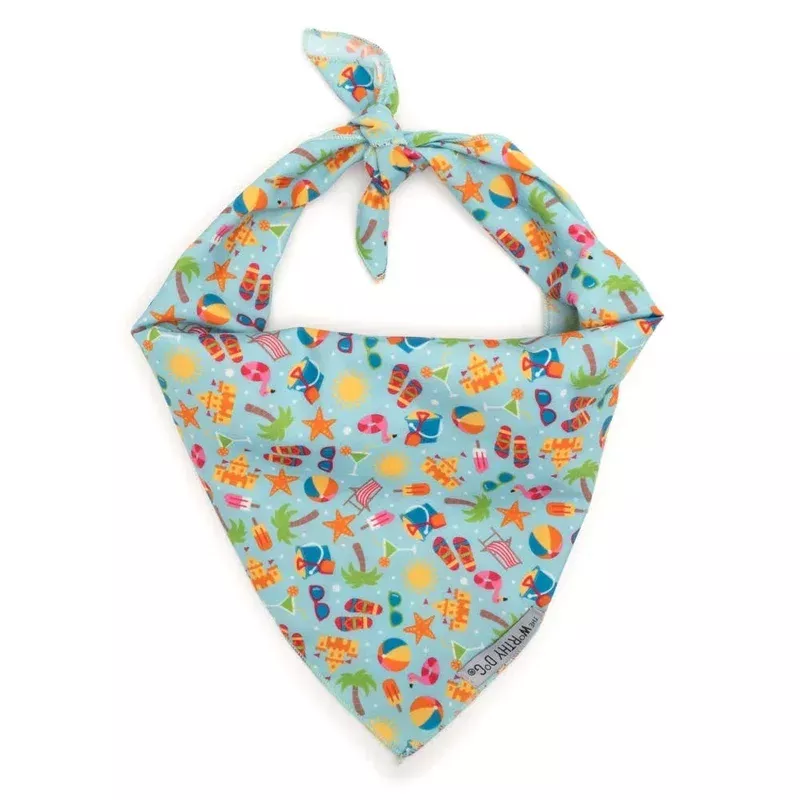 Life’s a Beach Bandana: Mint Green / Small