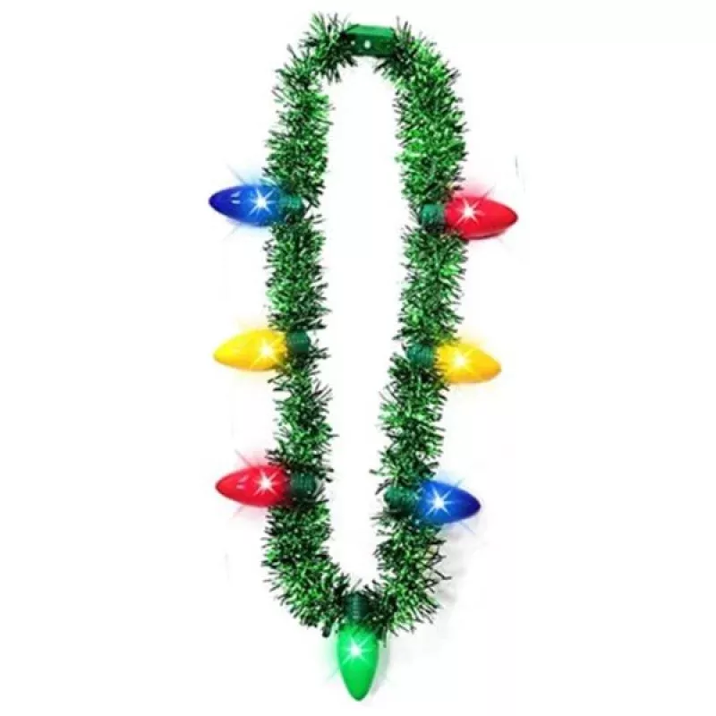 Light Up Tinsel Necklace