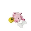 Lightning Dog Fuzzy Pink Pig Dog Toy