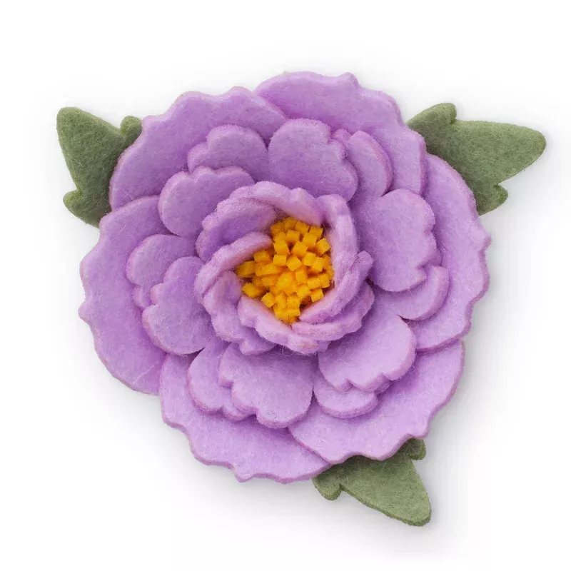 Lilac Peony Dog Collar Flower