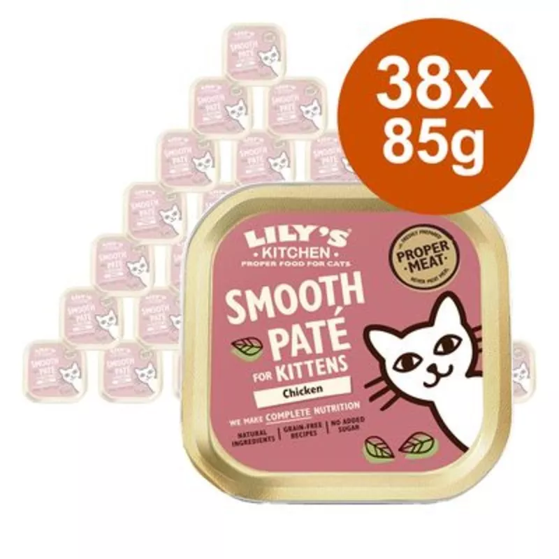 Lily’s Kitchen Kitten Smooth Pat Selection Saver Pack 38 x 85g