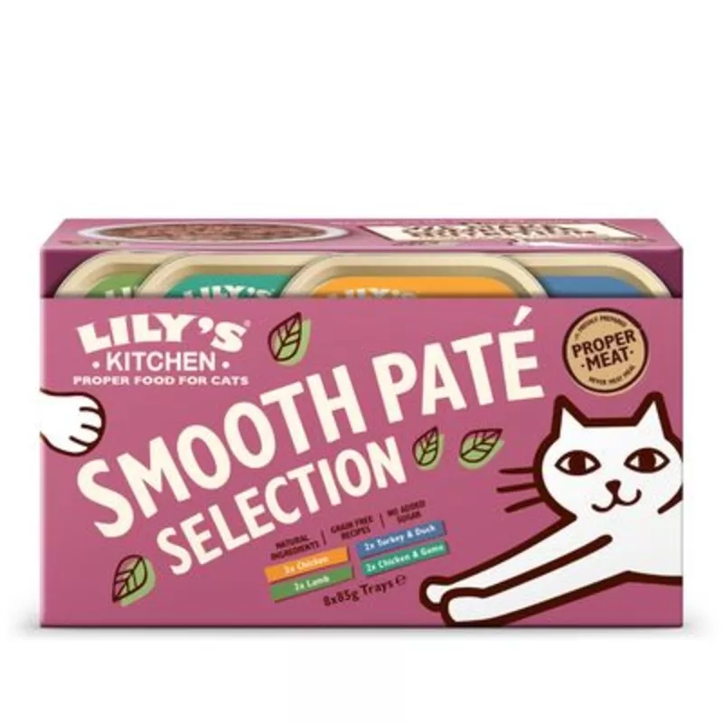 Lily’s Kitchen Smooth Pat Selection for Cats 8 x 85g