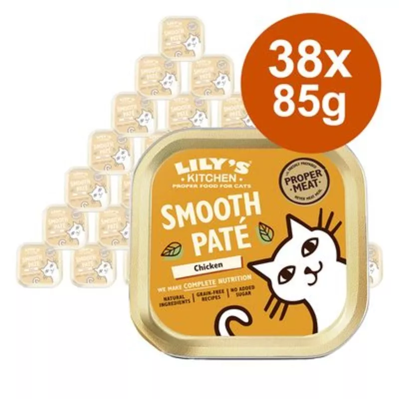 Lily’s Kitchen Smooth Pat Selection for Cats Saver Pack 38 x 85g