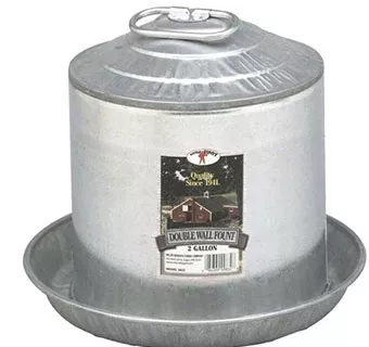 Little Giant Double Wall Mount Poultry Fountain – 2gal