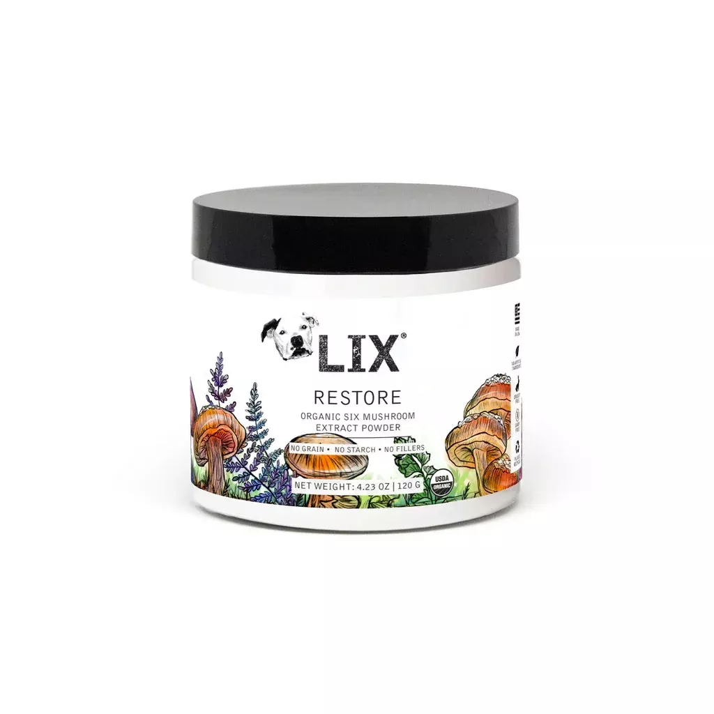 LIX RESTORE Organic Six Mushroom Extract Powder