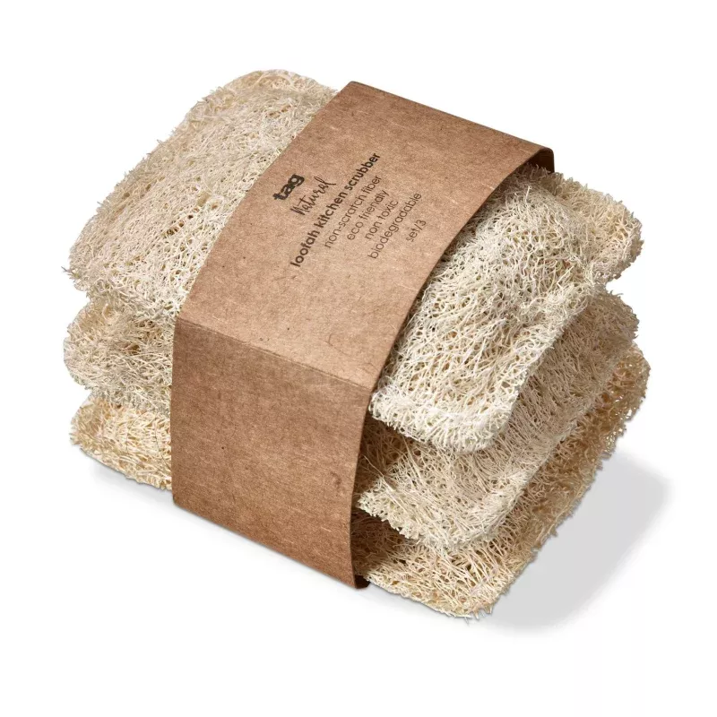 Loofah Kitchen Scrubber|Green Multi&Multi&Natural&Green&Blue