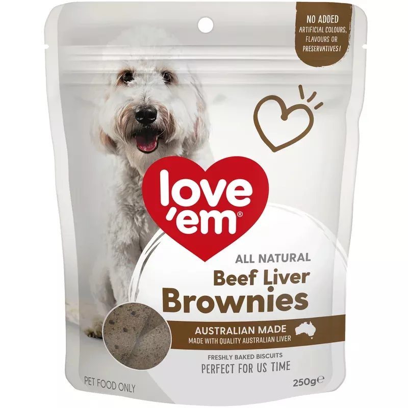 Love Em Beef Liver Brownies 250g