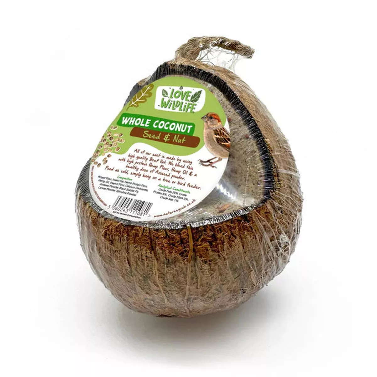 Love Wildlife Seed & Nut Whole Coconut