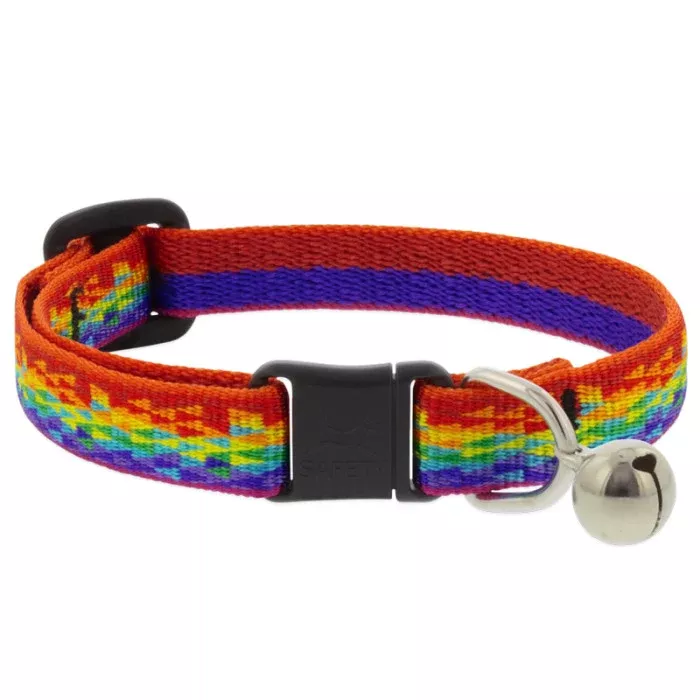 Lupine Cat Safety Collar with Bell – 1/2″ x 8″-12″ – Pixel Party