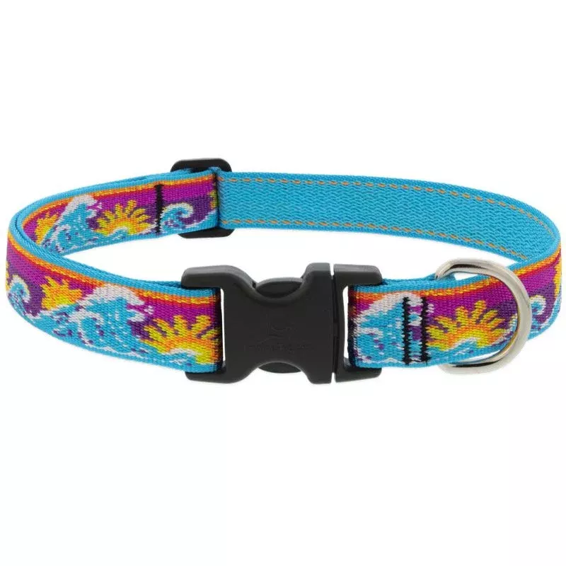 Lupine MicroBatch Dog Collar 1″ x 12″-20″ Surfs Up