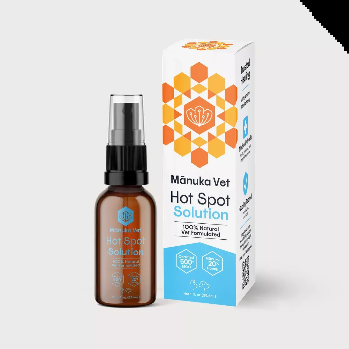 Mānuka Vet Hot Spot Solation 1oz Bottle
