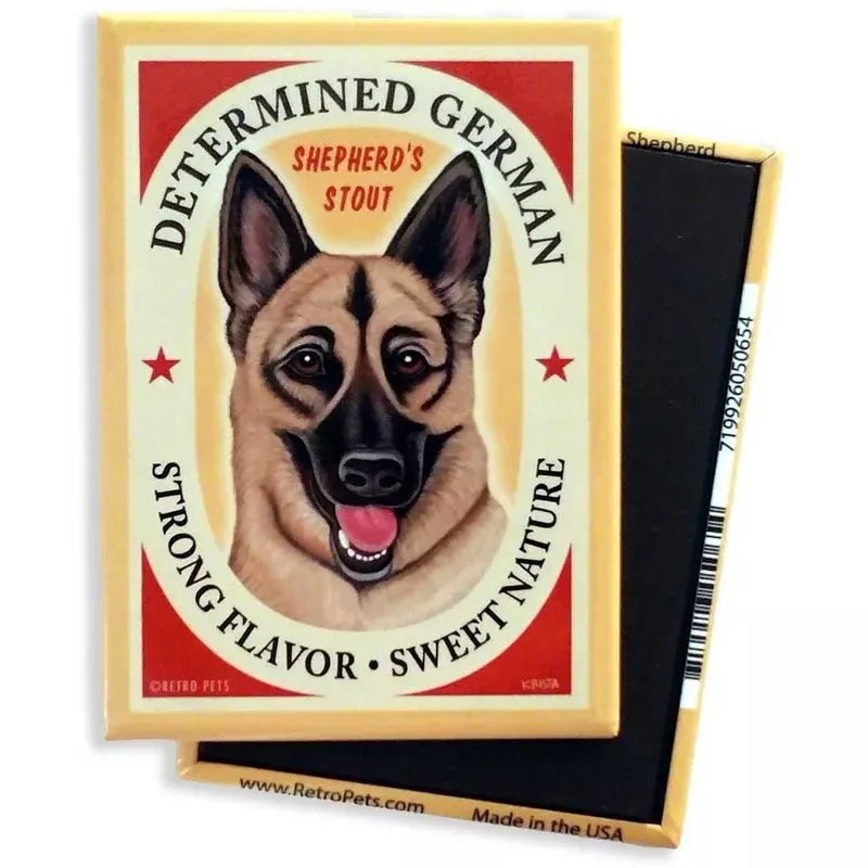 Magnet German Shepherd “Determined German”