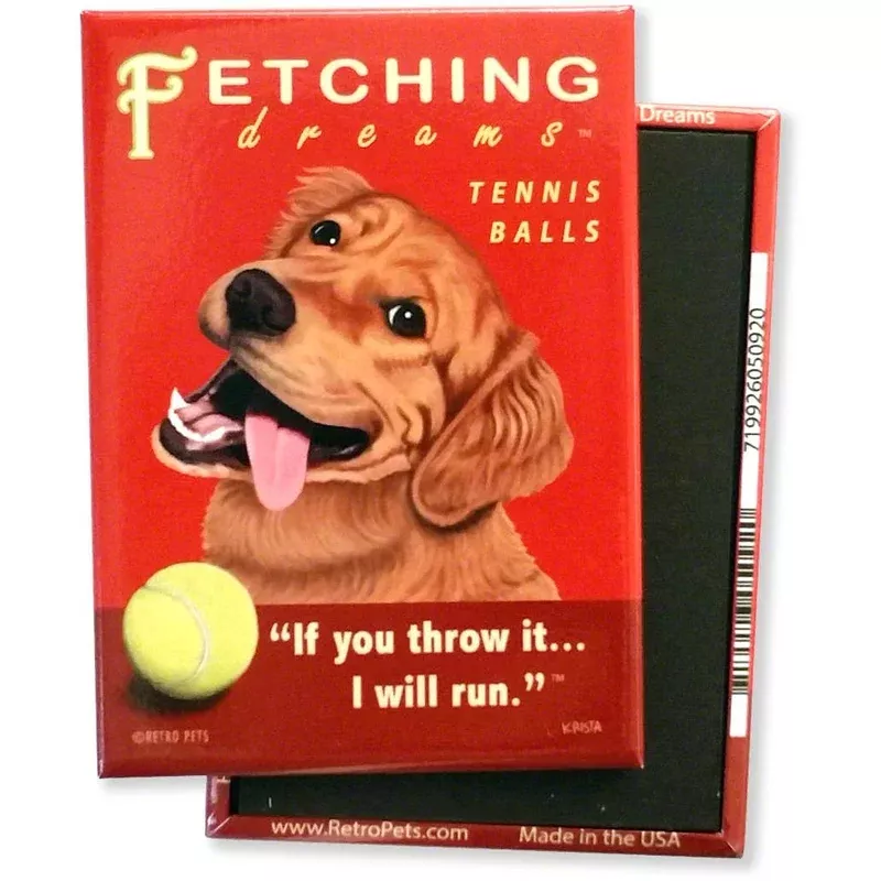 Magnet Golden Retriever “Fetching Dreams”