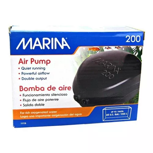 Marina, Air Pump, Model 200 Air Pump – (Aquariums up to 60 Gallons)