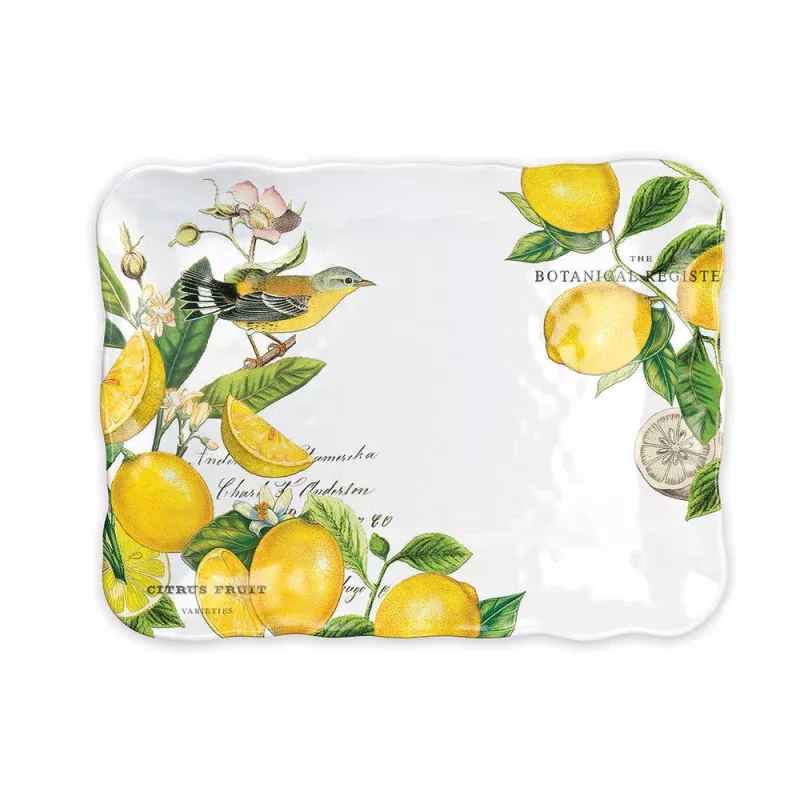 Melamine Cookie Tray|Lemon Basil&Indigo Seas