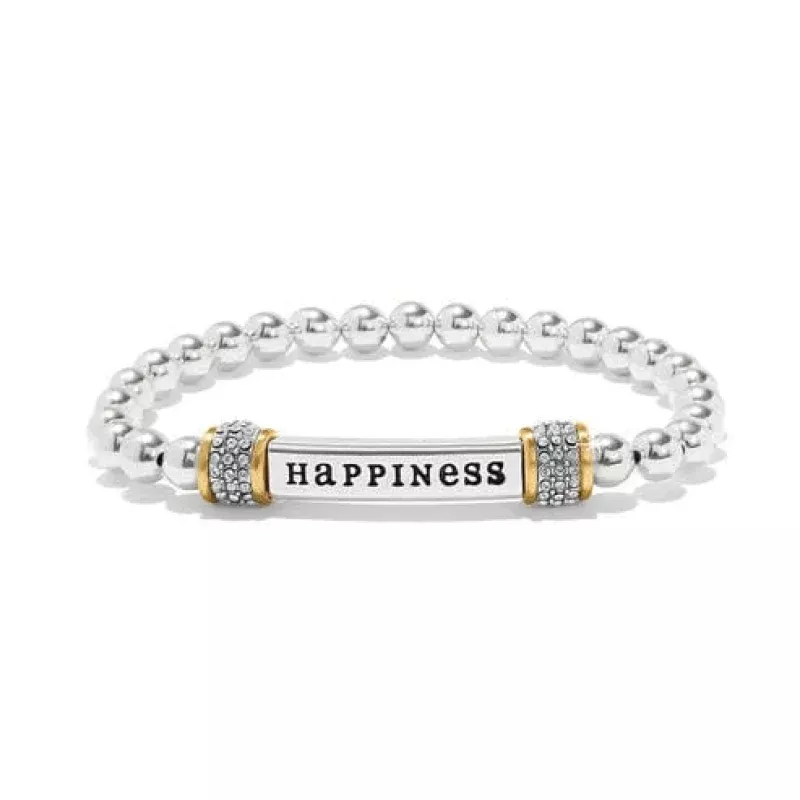 Meridian Happiness Two Tone Stretch Bracelet
