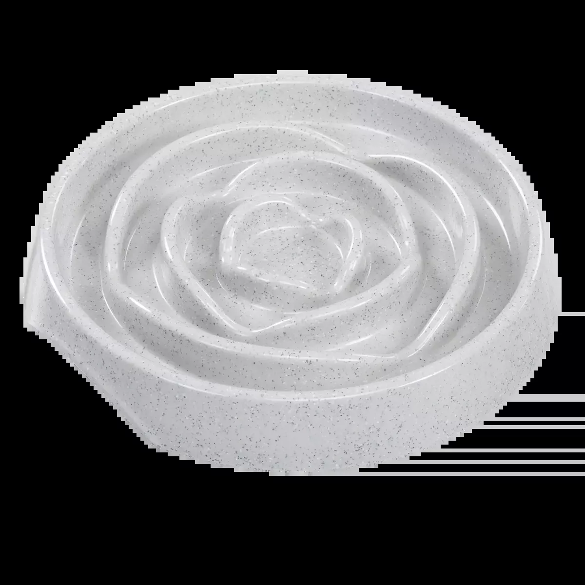 Messy Mutts Interactive Slow Feed For Dogs or Cats - Grey - 1.75 Cup Capacity