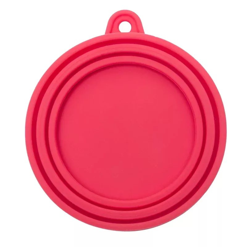 Messy Mutts Wet Food Can Silicon Reusable Lid – Red