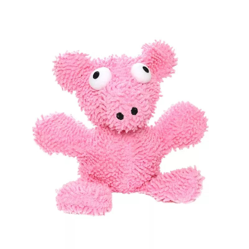 Mighty Microfiber Ball Pig, Durable, Squeaky Dog Toy – Large