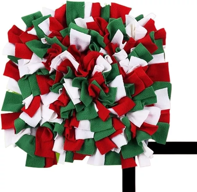 Mini Square Snuffle Mat for Small Pets, Interactive Nose Work Toy for Rabbits Hamsters Dogs, Fun Foraging Pad for Boredom Relief and Energy Release (A02)