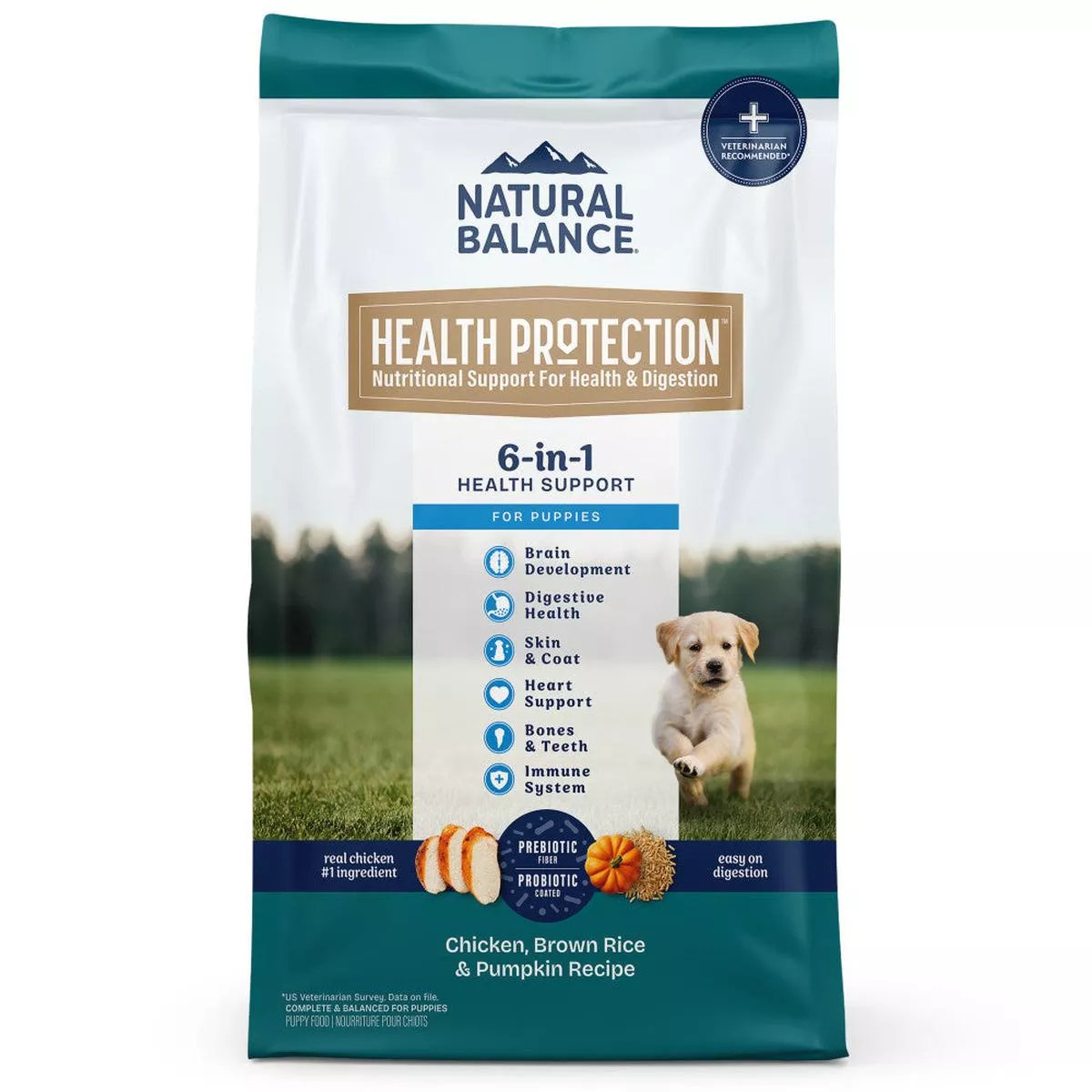 Natural Balance Pet Foods Health Protection Puppy Dry Dog Food Chicken, Rice & Pumpkin 12 lb