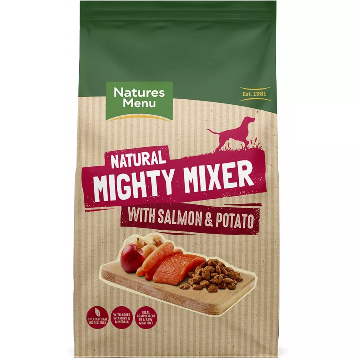 Natures Menu Dog – Mighty Mixer Salmon & Potato 2kg