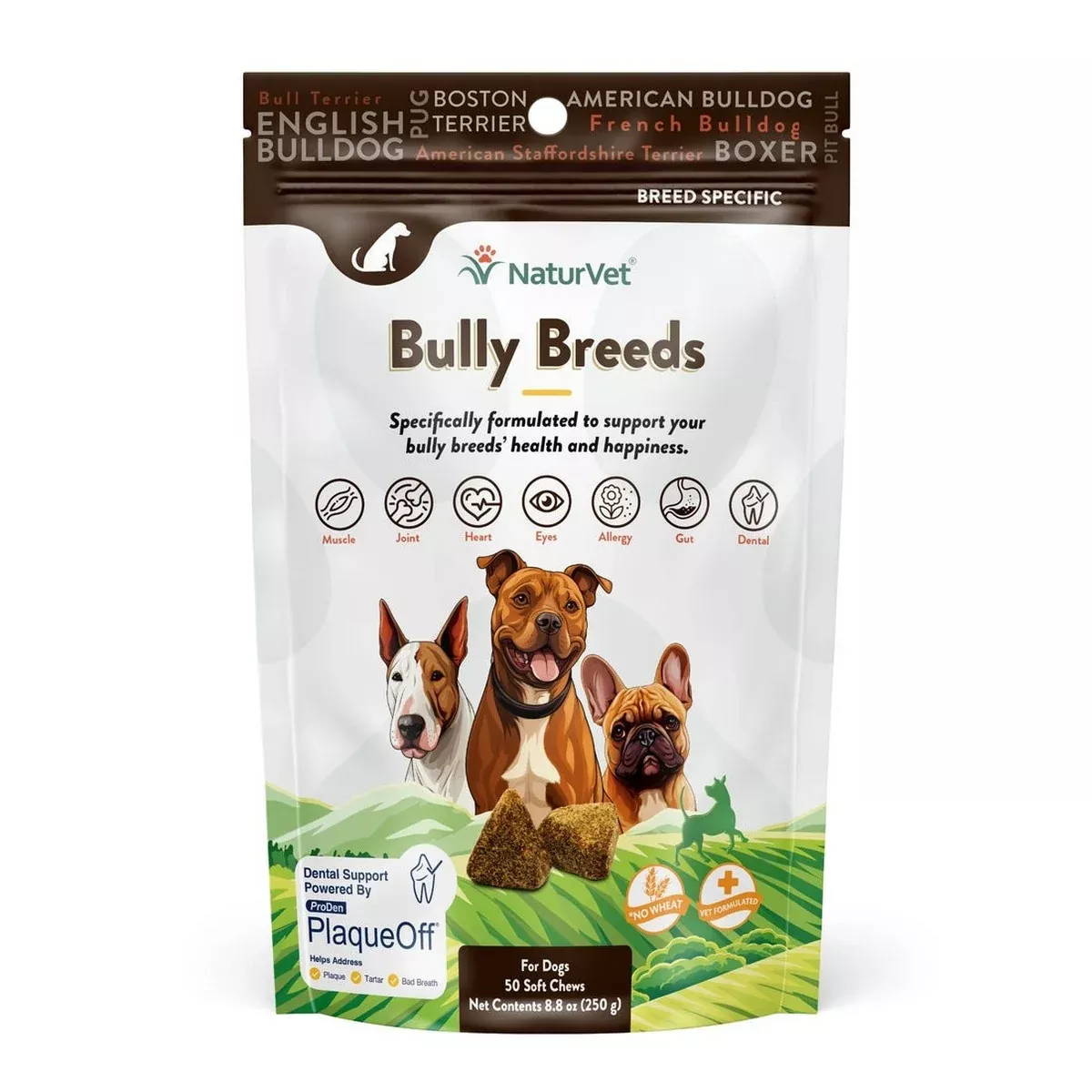 NaturVet Bully Breeds Vitamin Soft Chews 50Ct