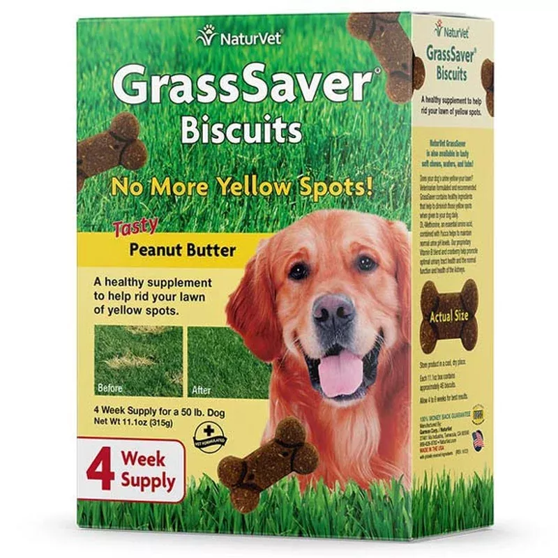 NaturVet GrassSaver Biscuits 22-oz, Dog Supplement