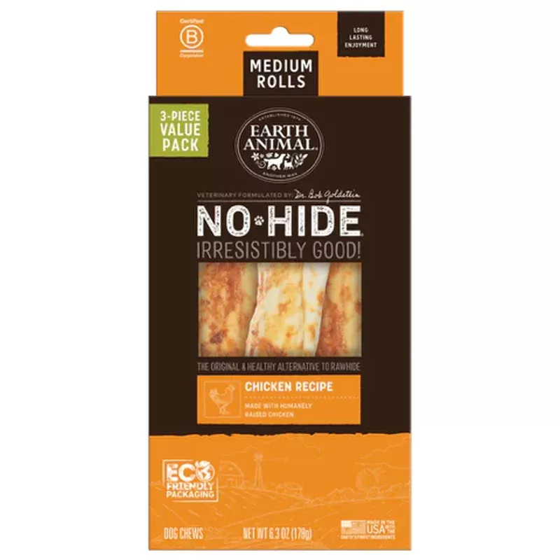 No-Hide Chicken Rolls 7″ – Value Box of 3