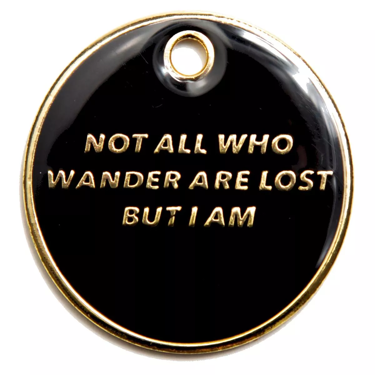 Not All Who Wander Pet ID Tag