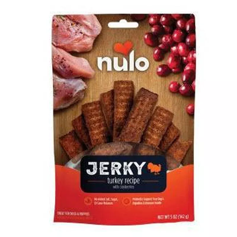 Nulo treats Jerky Strip Turkey/Cranberry 5oz