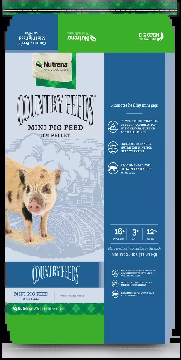 Nutrena Country Feeds 16% Mini Pig Feed