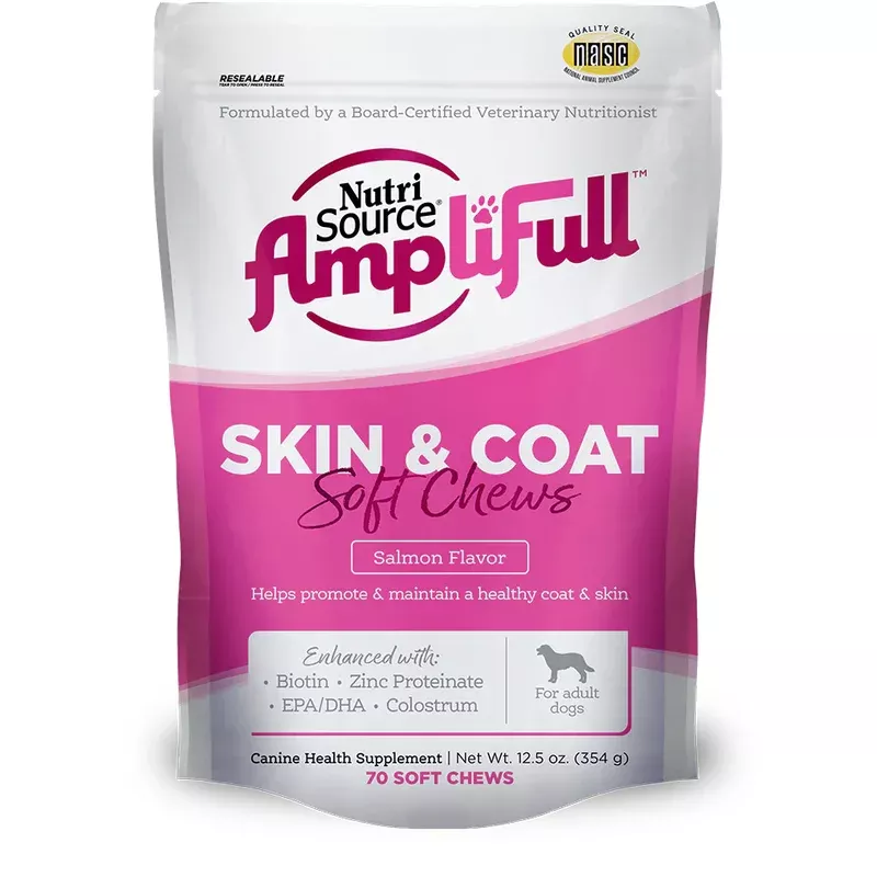 Nutri Source AmpliFull Skin & Coat Soft Chew Supplement 12.5 oz