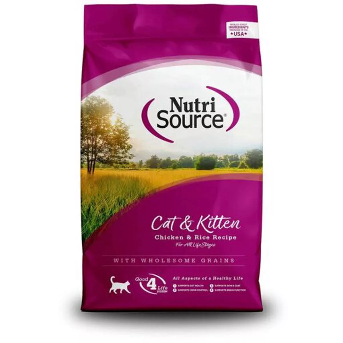 NUTRISOURCE CAT & KITTEN CHICKEN & RICE RECIPE CAT FOOD 1/12 LB
