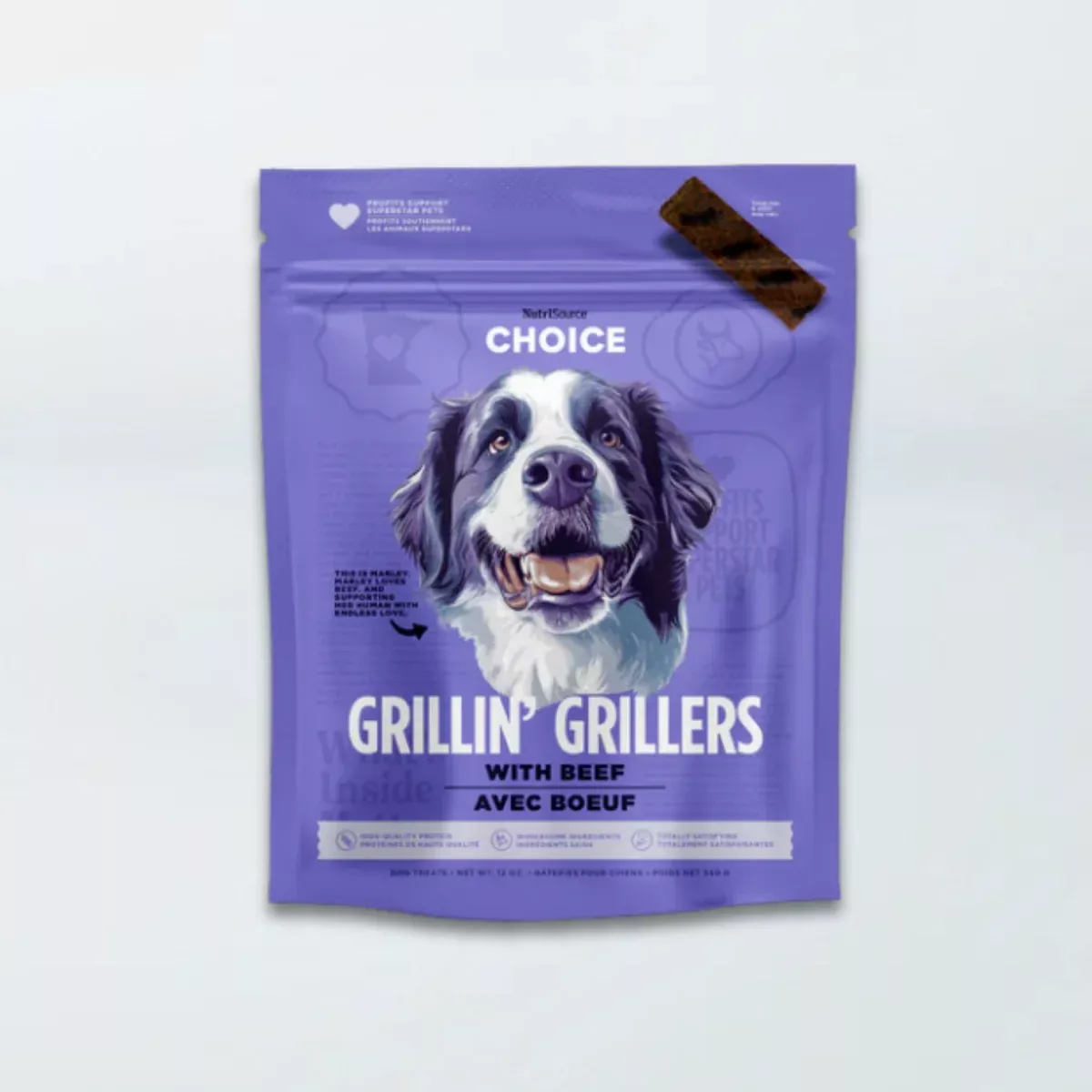 NutriSource Choice Grillin' Grillers Dog Treats - Beef - 32oz