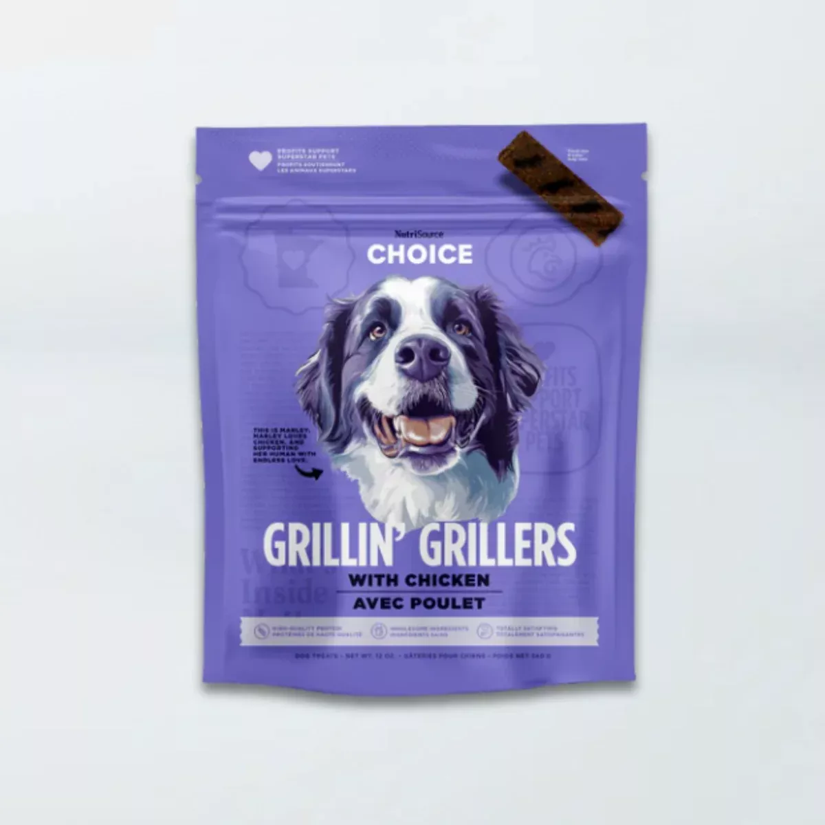 NutriSource Choice Grillin' Grillers Dog Treats - Chicken - 12oz Bag