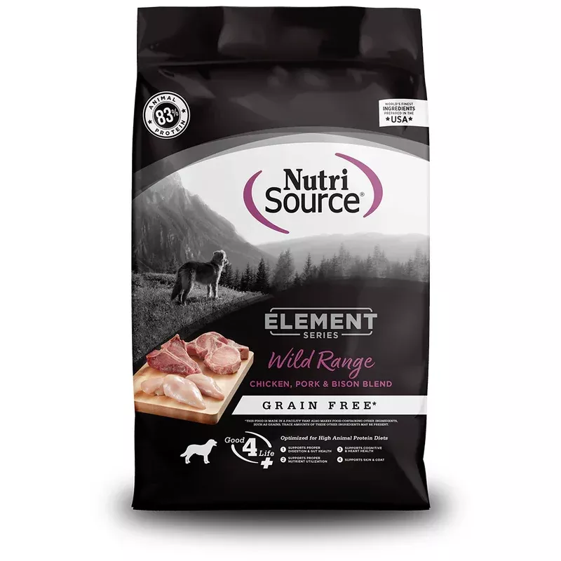 Nutrisource Element Series Grain Free Wild Range Dry Dog Food 4lb