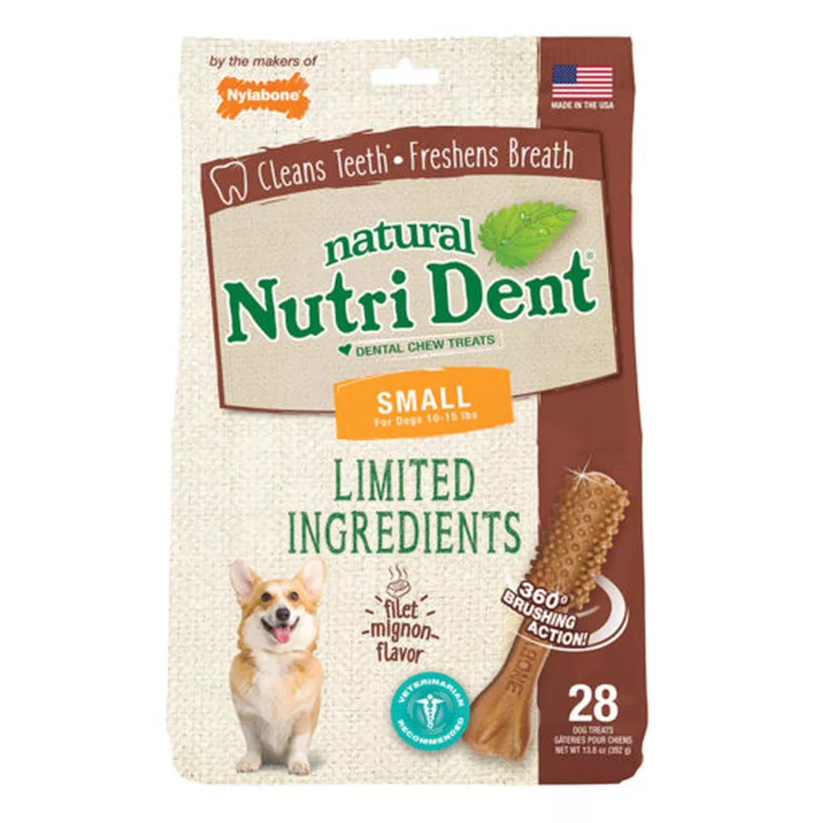 NY Nutri Dent Filet Mignon 28 Count Pouch NTD661M2