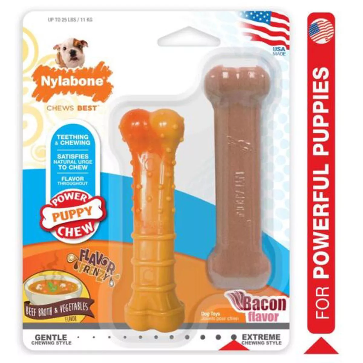 NY Puppy Power ChewTwin Pack, Beef Broth&Veggie(R)