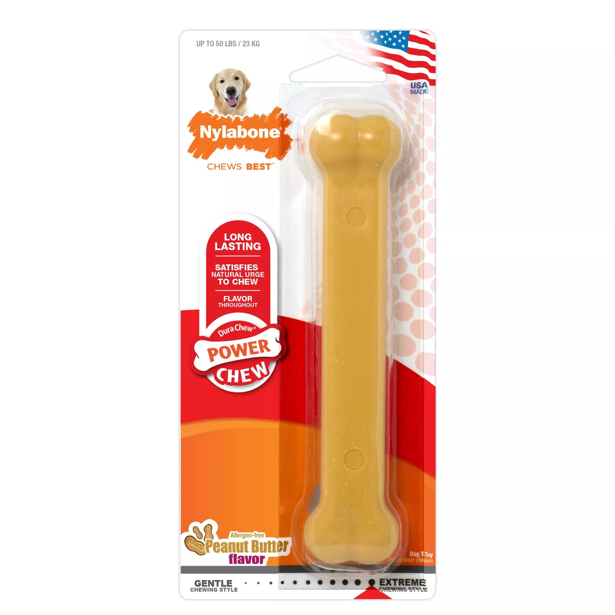 Nylabone Dura Chew Peanut Butter Giant Blister Pack