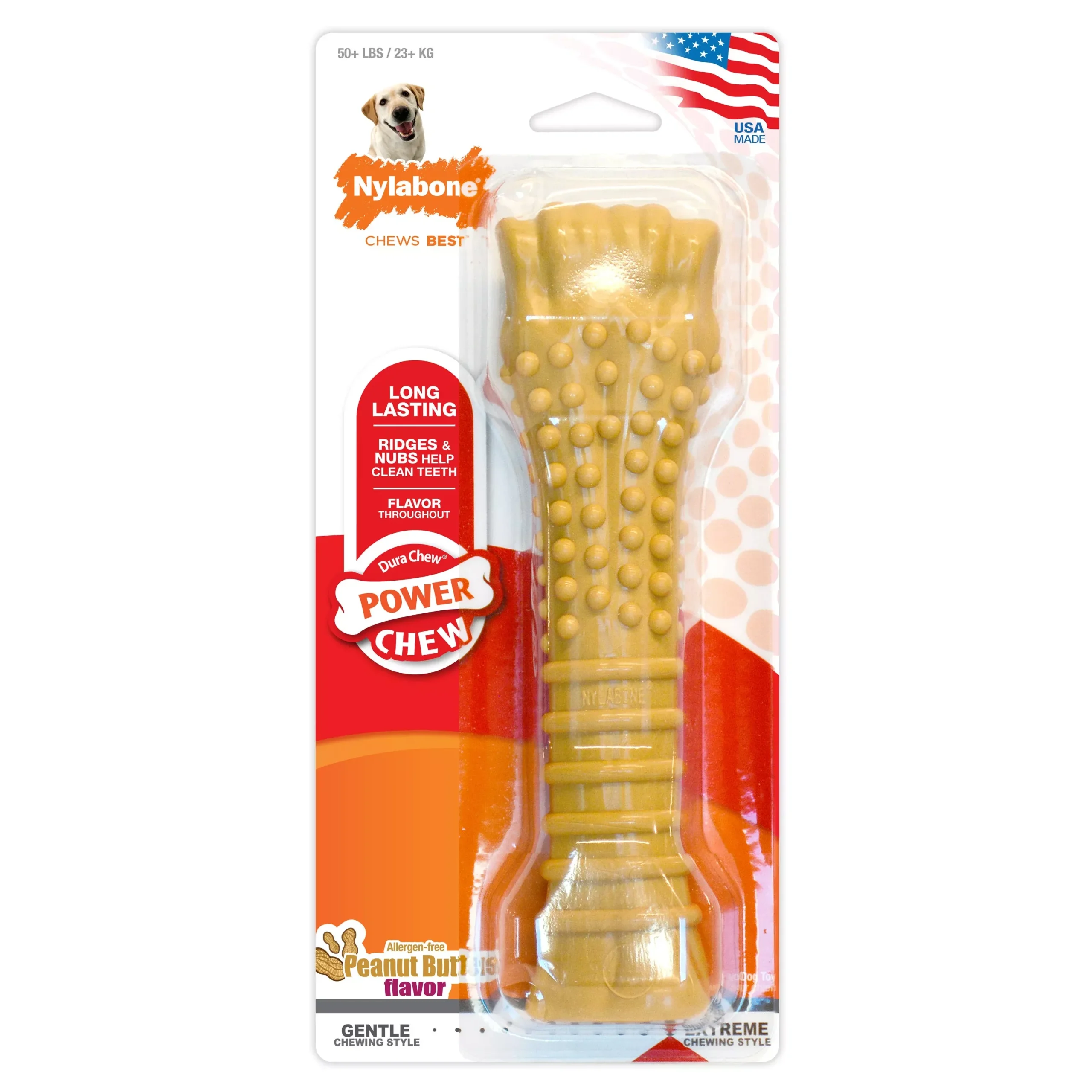 Nylabone Dura Chew Textured Peanut Butter Souper
