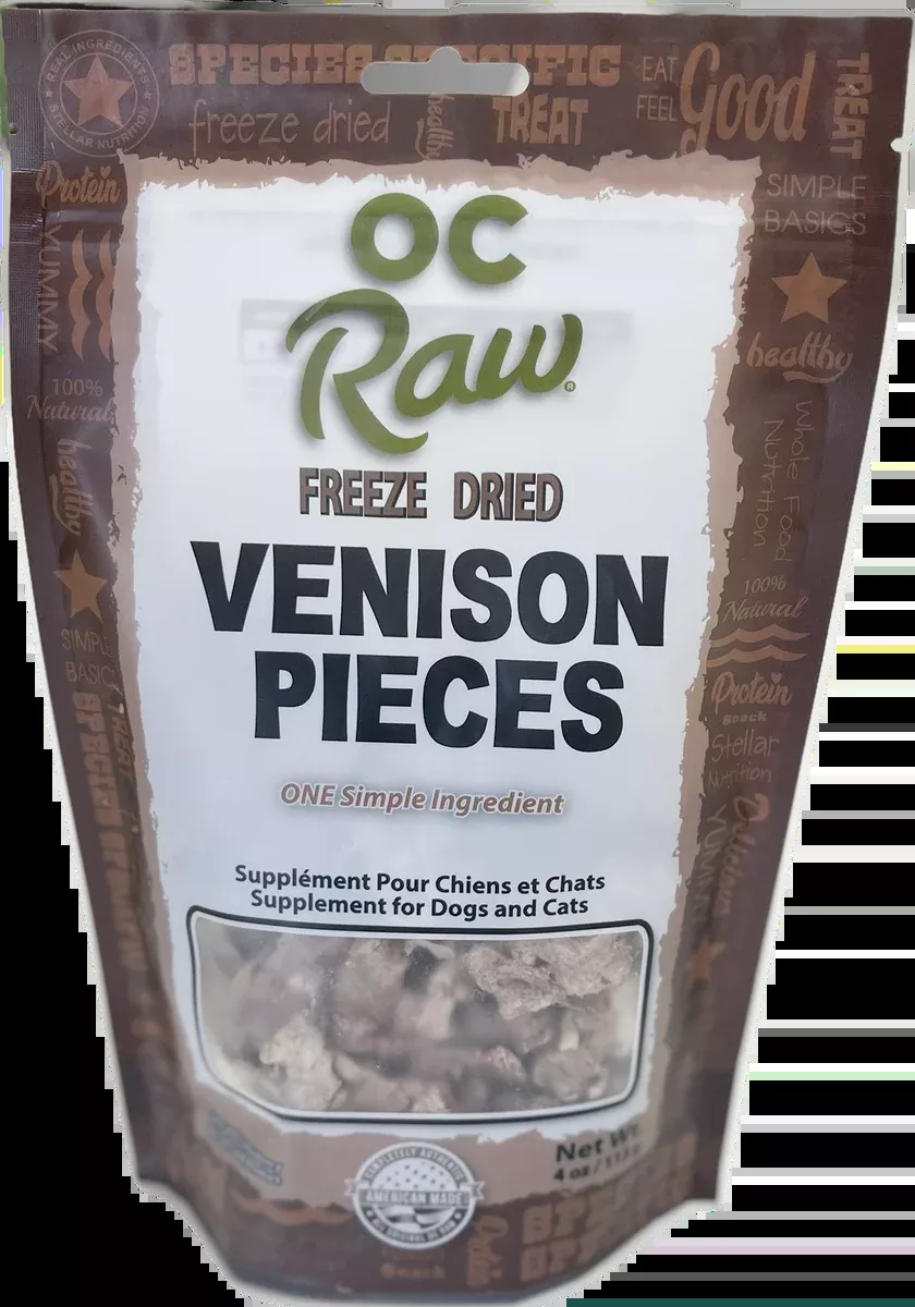OC Raw Dog Freeze Dried Venison 4oz