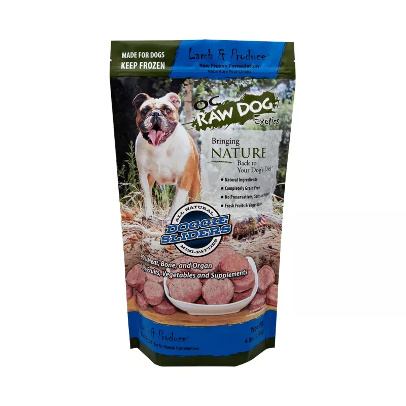OC Raw Dog Lamb Produce Sliders 4lb