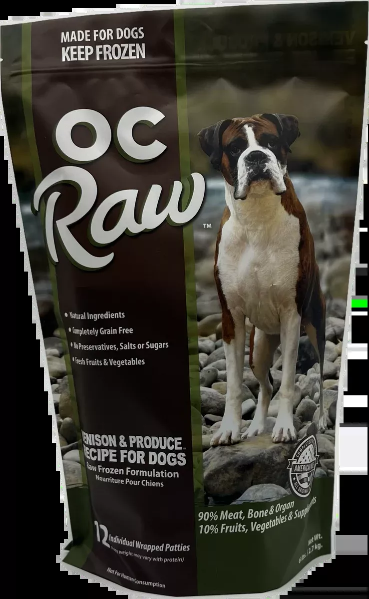 OC Raw Dog Venison & Produce